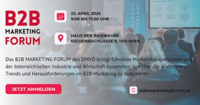 B2B Marketing Forum startet am 23. April in Wien